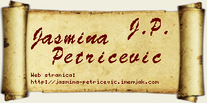 Jasmina Petričević vizit kartica